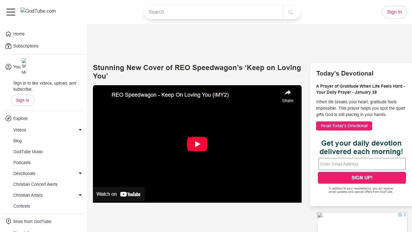 Stunning New Cover of REO Speedwagon’s ‘Keep on Loving You’